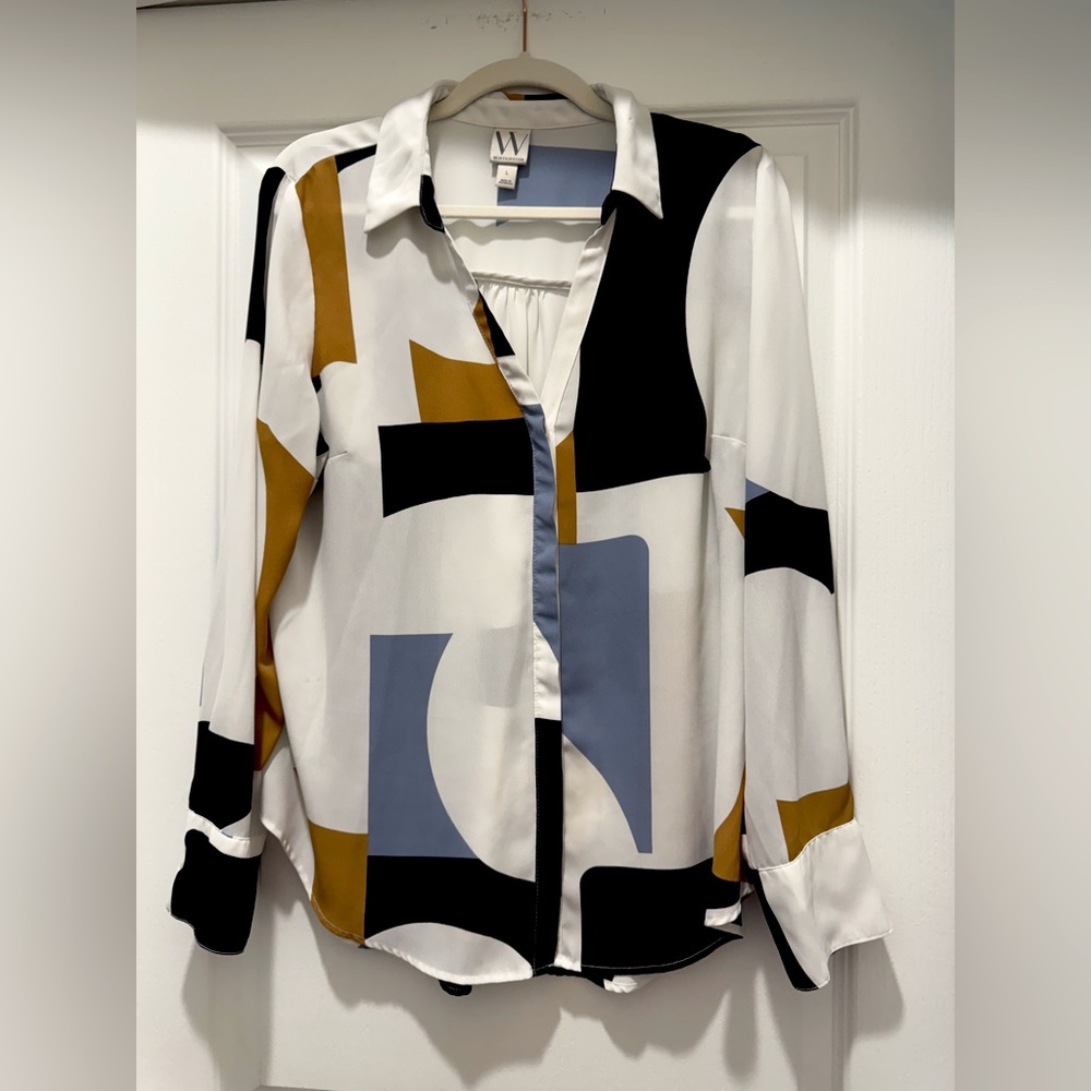 Worthington Blue and White Blouse